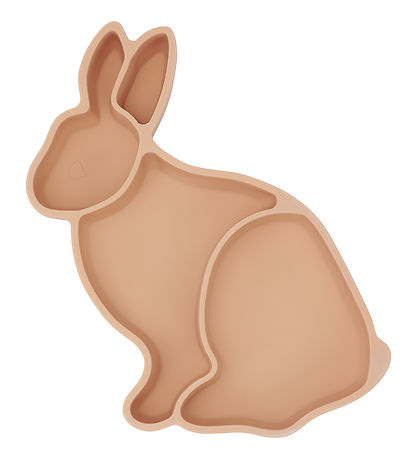 Konges Sløjd Sk?l - Silikone - Bunny - Rose Sand