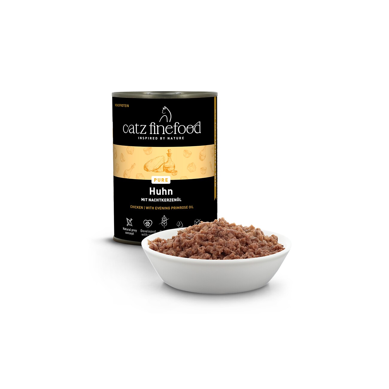 Catz finefood Nassfutter Katze Pure Adult Huhn 6x400 g