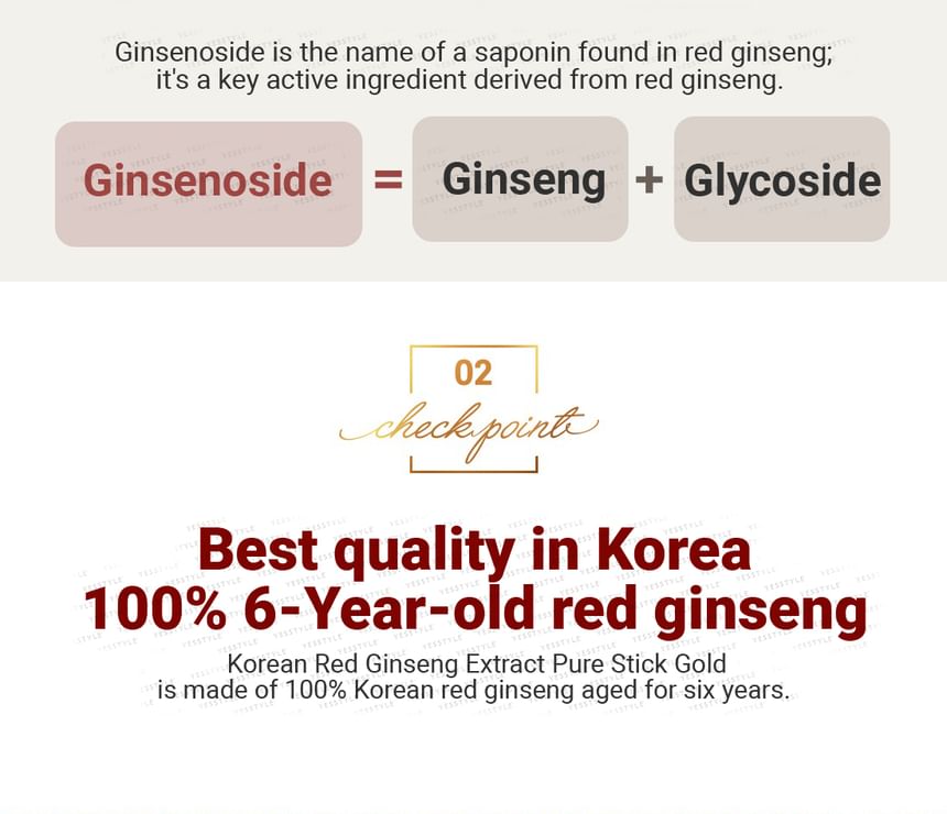 BOTO - Koreaanse rode ginseng extract pure stick goud