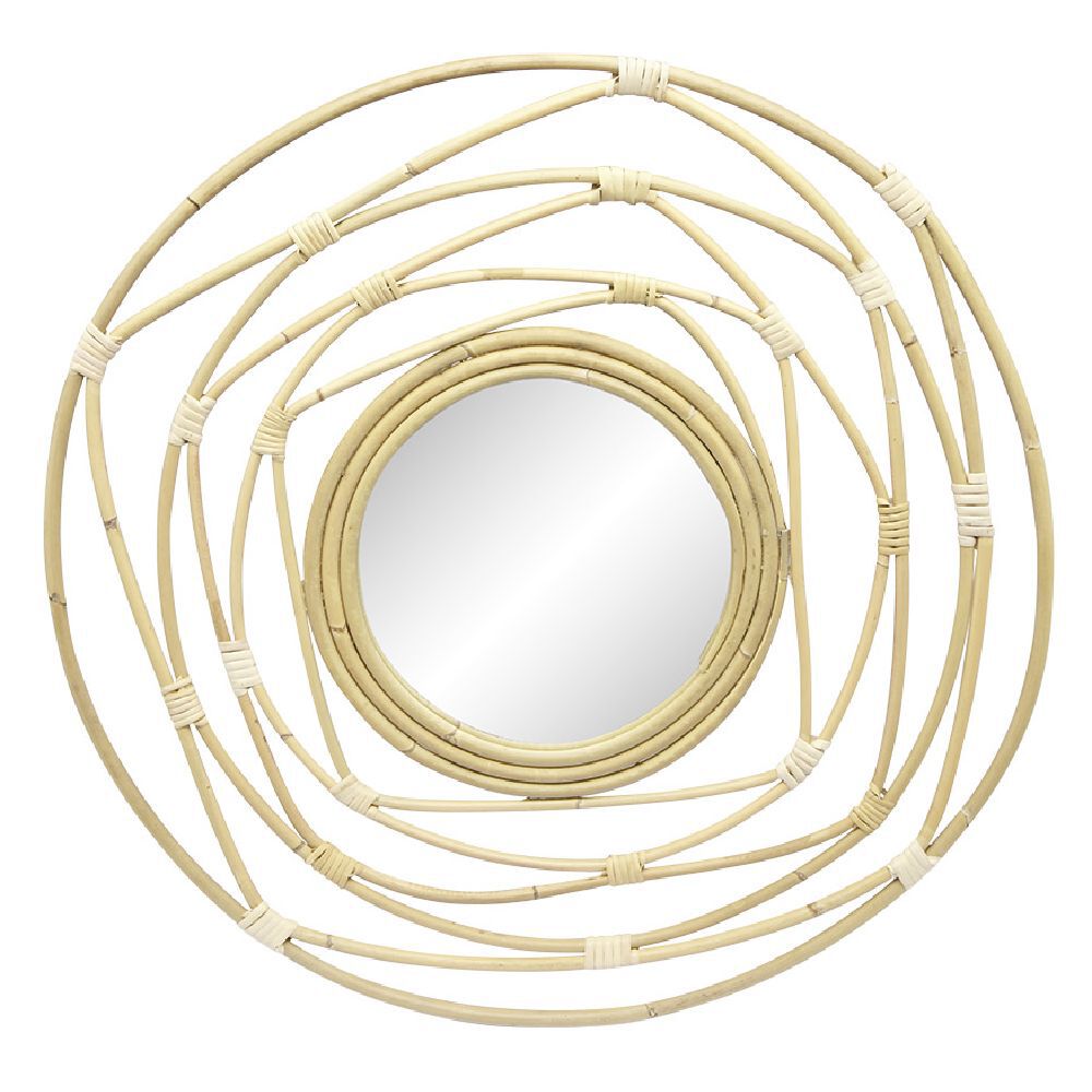 Miroir rotin naturel Ø58 cm