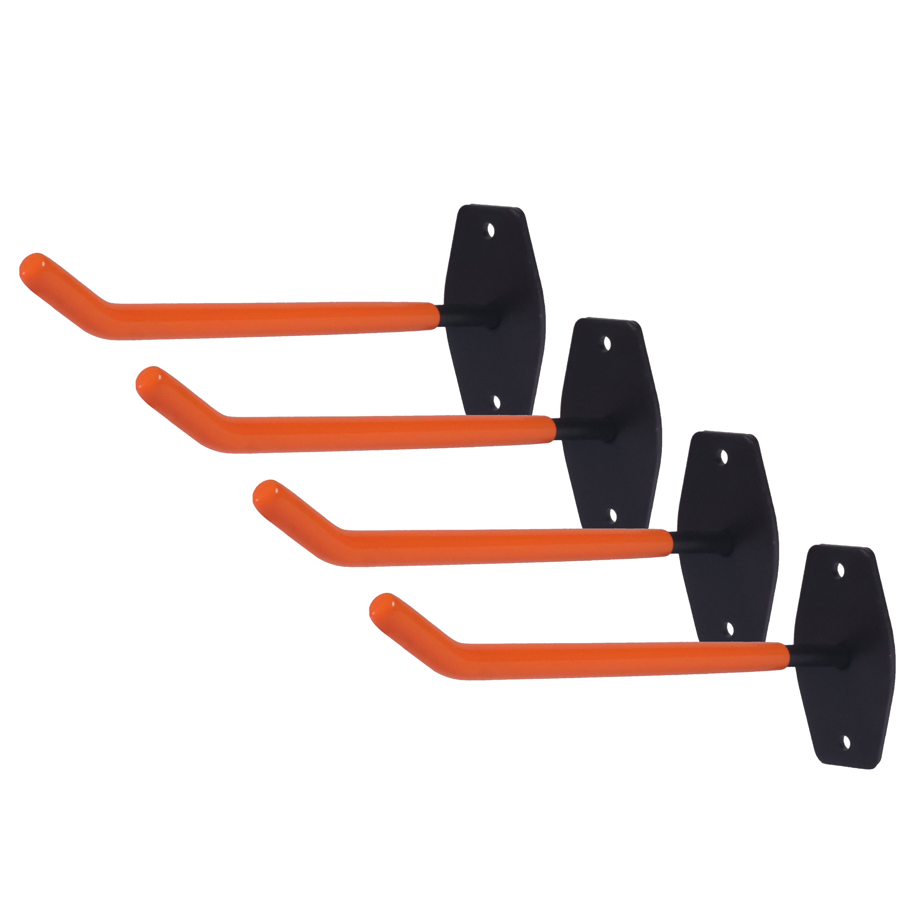 Reifen Wandhalterung 4er Set 25 x 9 cm orange