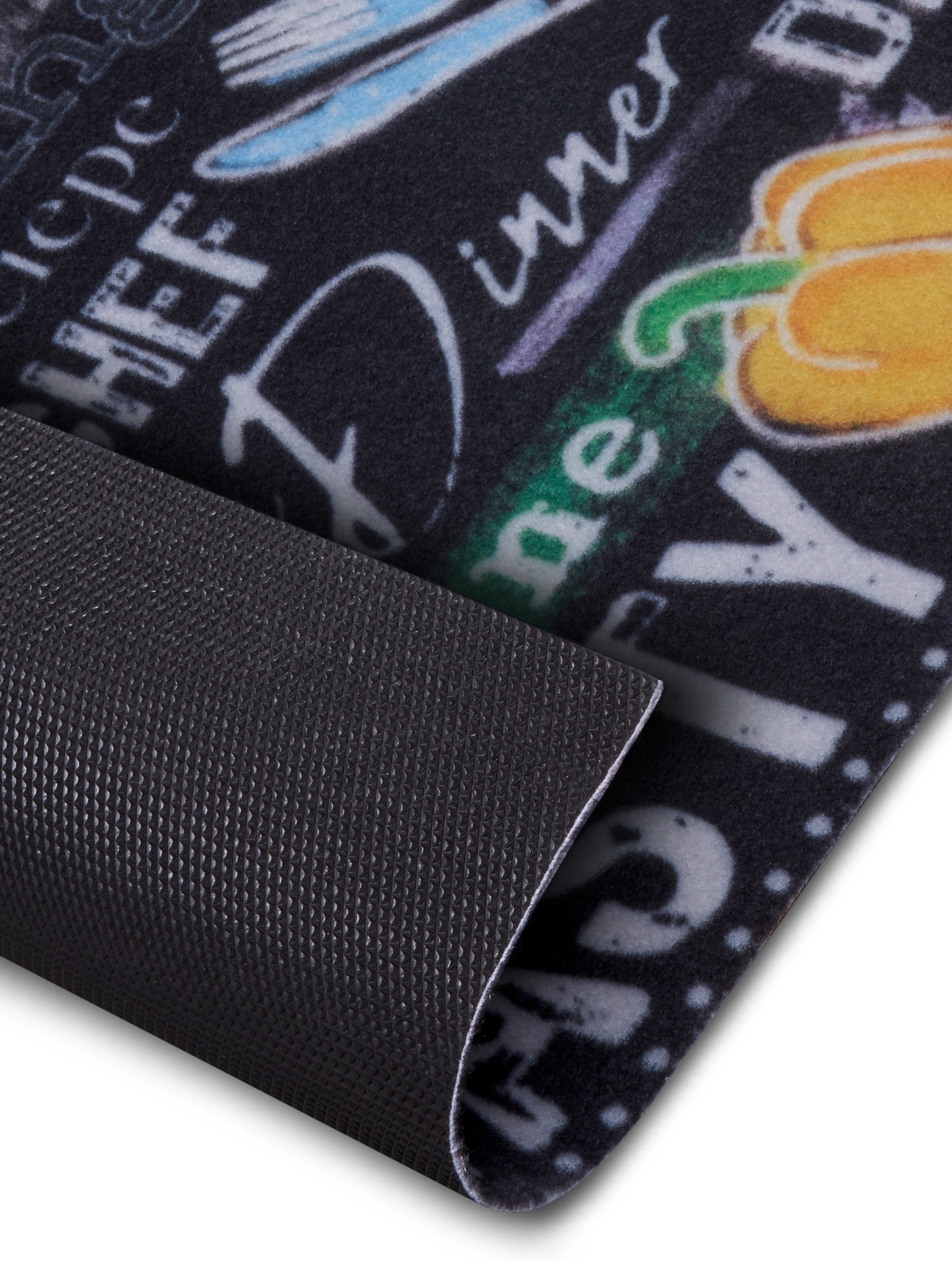 HANSE Home Küchenläufer »Delicious Kitchen Board« rechteckig 3 mm Höhe Läufer, Rutschfest, Küchenteppich, Küche, Teppich, Pflegeleicht