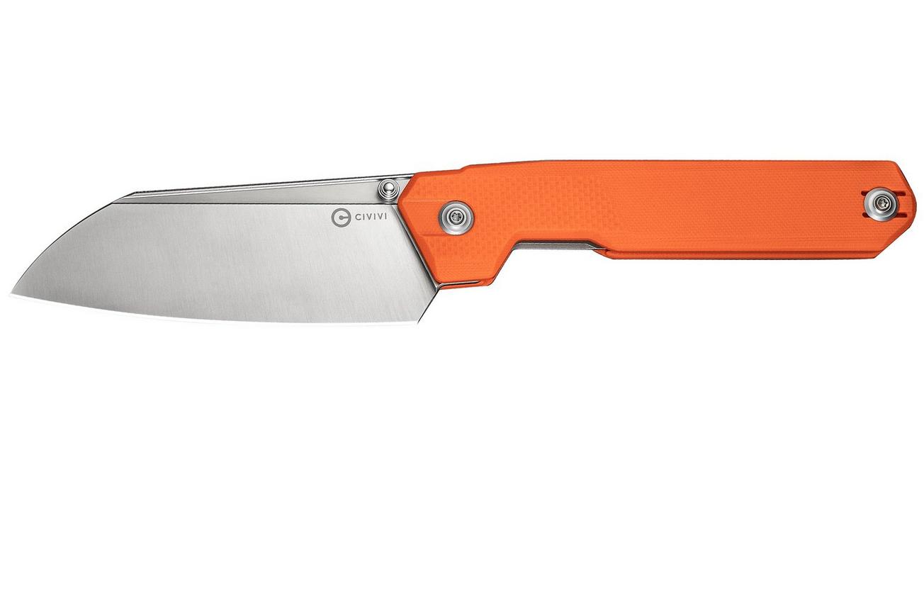 Civivi Hid C23008-4 Satin 14C28N, Orange G10, zakmes, Ostap Hel design