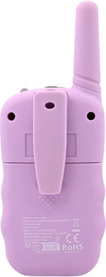 Lalarma Mix And Match Walkietalkie med 3km Rekkevidde, Lilla