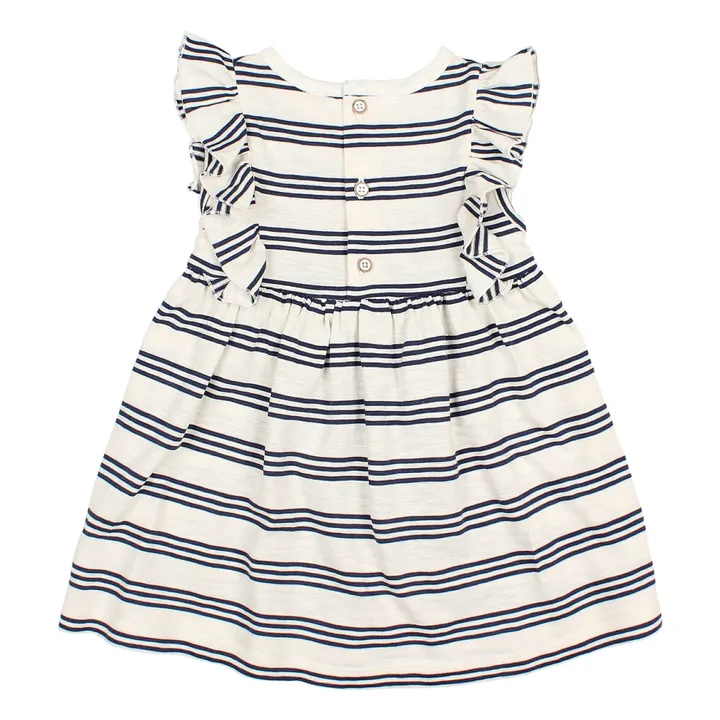 Búho Robe Rayée Bébé | Bleu nuit