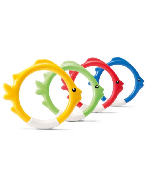 Intex Onderwater Duikringen Vissen - Speelgoed - Multi-Color 5 stuks Leeftijd 6+