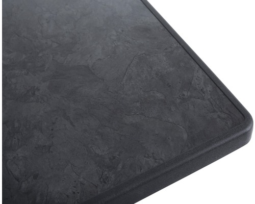 Tuintafel met Sevelit tafelblad 70 x 70 x 72 cm, opvouwbaar, leisteen