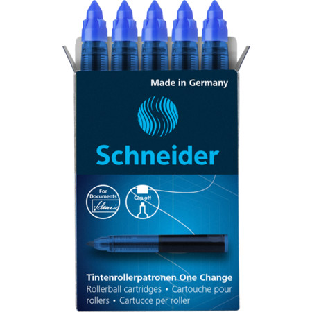 Schneider Rollerpatrone One Change Tintenrollerpatrone - blau - 0.6 mm