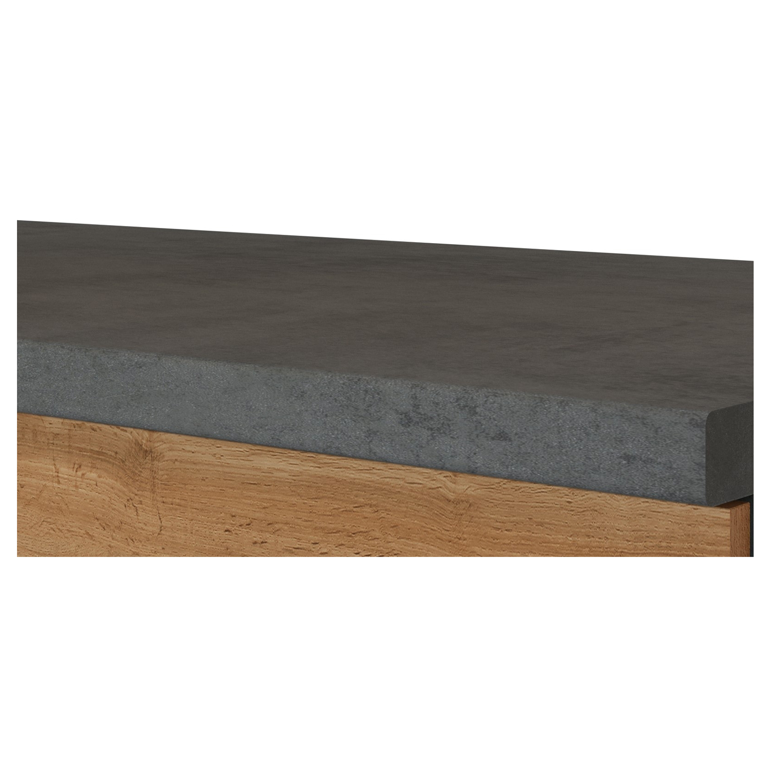 Eck-Anrichte SORRENTO - Wotan-Eiche - grafit - 100 cm breit