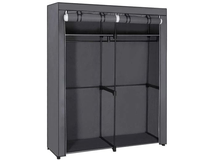 Songmics Regal Grau, 43 cm (B) x 174 cm (H) x 140 cm Kleiderschrank
