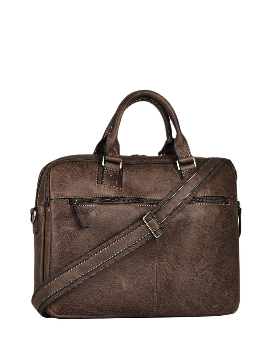 Porte-documents Spider 2 compartiments + PC 15'' cuir ETRIER