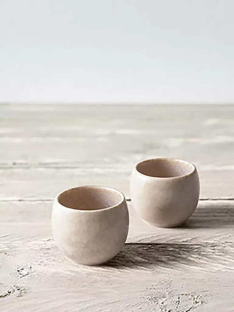 LIKE BY VILLEROY & BOCH Eierbecher 2er Set 5,5cm Perlemor Sand beige