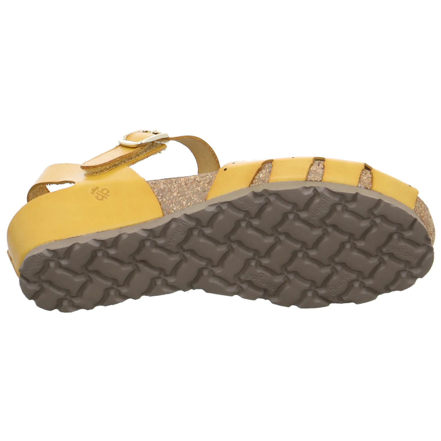 Bio-Sandalette Curry Leder