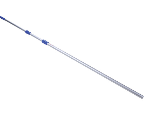 3-delige telescopische paal, uitschuifbaar van 120 tot 360 cm, aluminium, blauw
