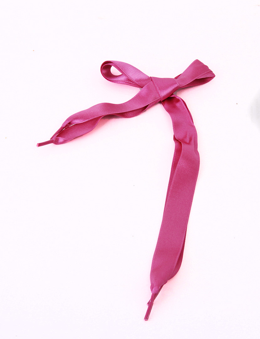 Child Satin Shoelaces Pink
