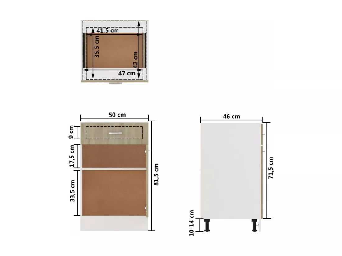 Armoire de plancher à tiroir 
