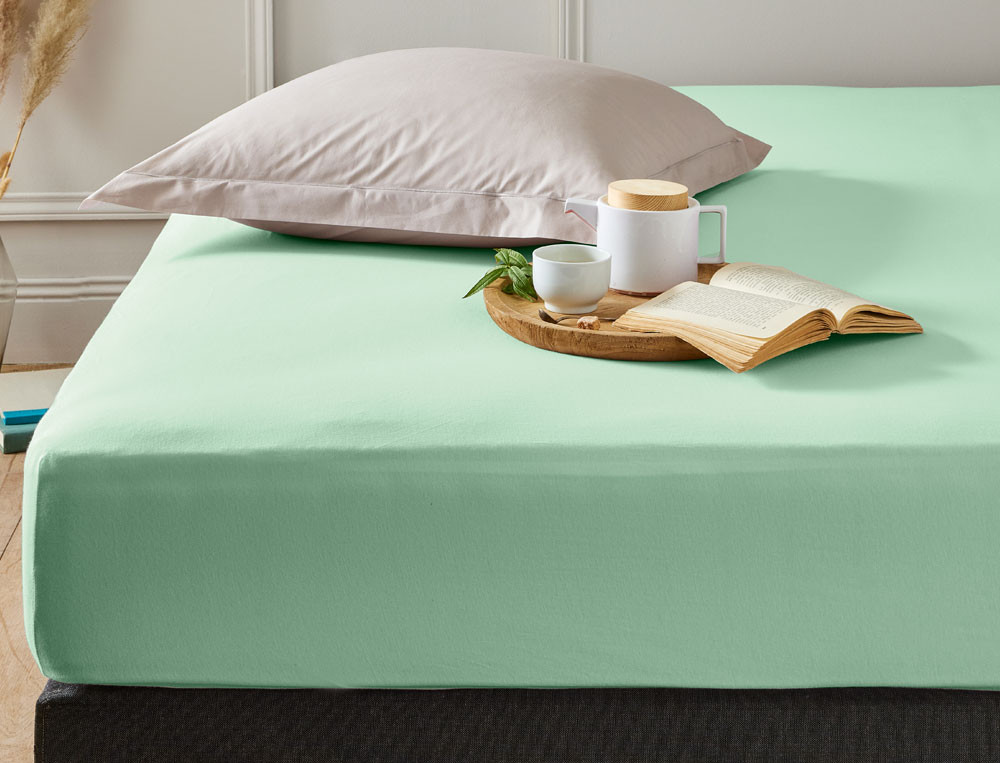 Pack 2 draps-housses-Jersey extensible