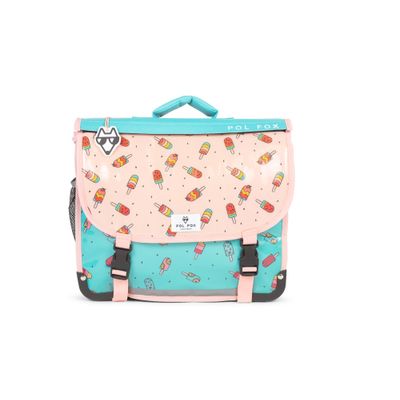 Cartable réversible Ice Pop - 38 cm - 2 compartiments - bleu - Pol Fox