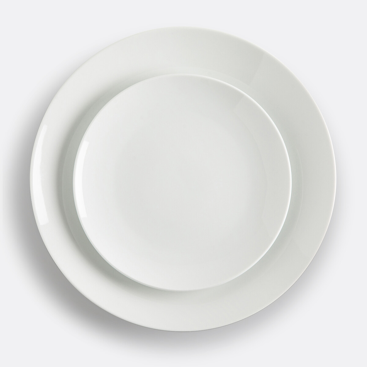 LA REDOUTE INTERIEURS<br>Conjunto de 4 pratos de sobremesa em porcelana, Atola