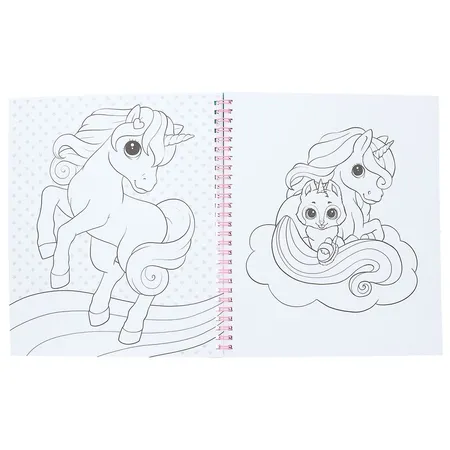 Depesche Ylvi & the Minimoomis Malbuch mit Einhorn Pailletten