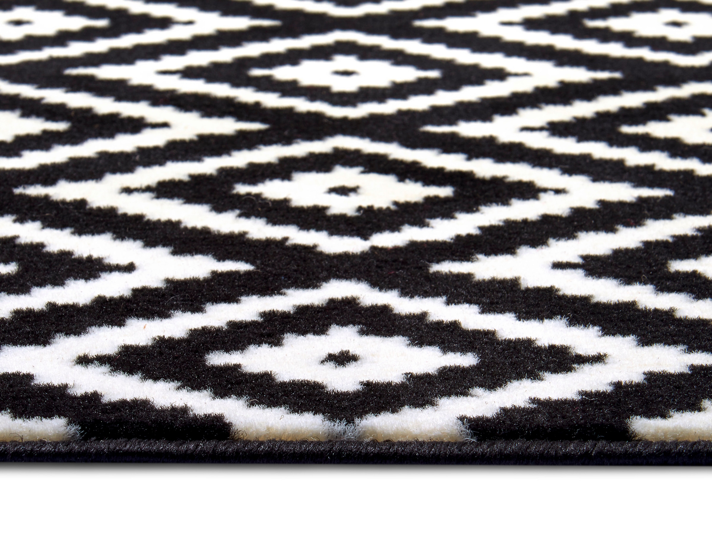 HANSE Home Teppich »Raute« rechteckig 9 mm Höhe Läufer, Kurzflor, Skandi, Raute, Wohnzimmer, Schlafzimmer, Flur