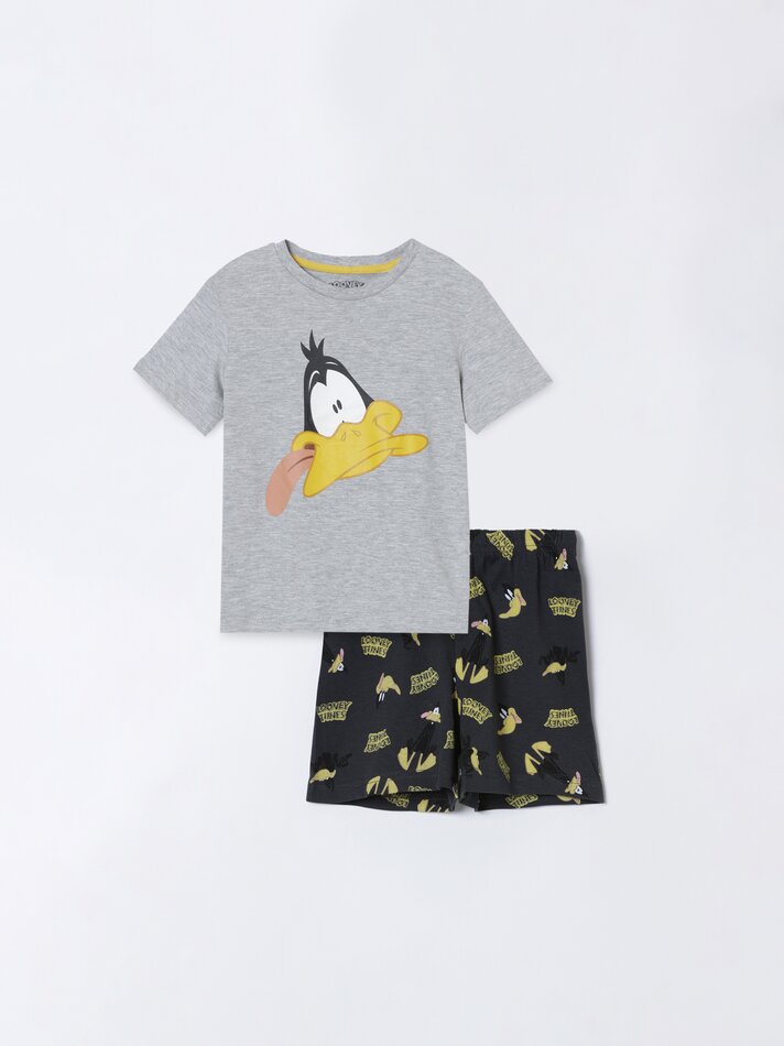 Conjunto de pijama curto estampado Looney Tunes © &™ Warner Bros - Cinza Mesclado