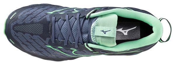 Chaussures Trail Mizuno Wave Mujin 10 Bleu/Vert Homme