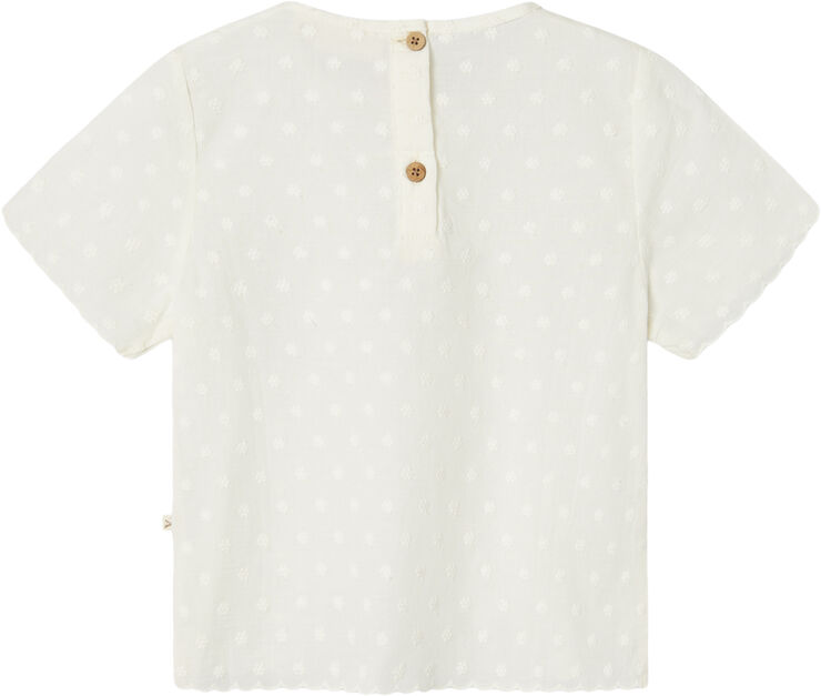 Lil' Atelier NMFHIRSA SS LOOSE SHIRT LIL Coconut milk