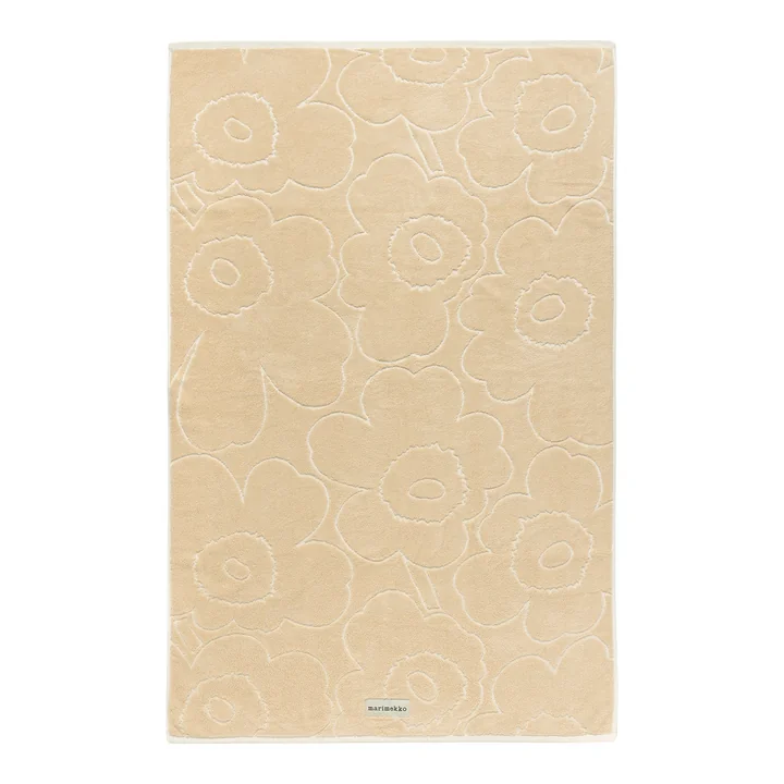 Marimekko - Piirto Unikko Badetuch, 100 x 160 cm, straw / off-white