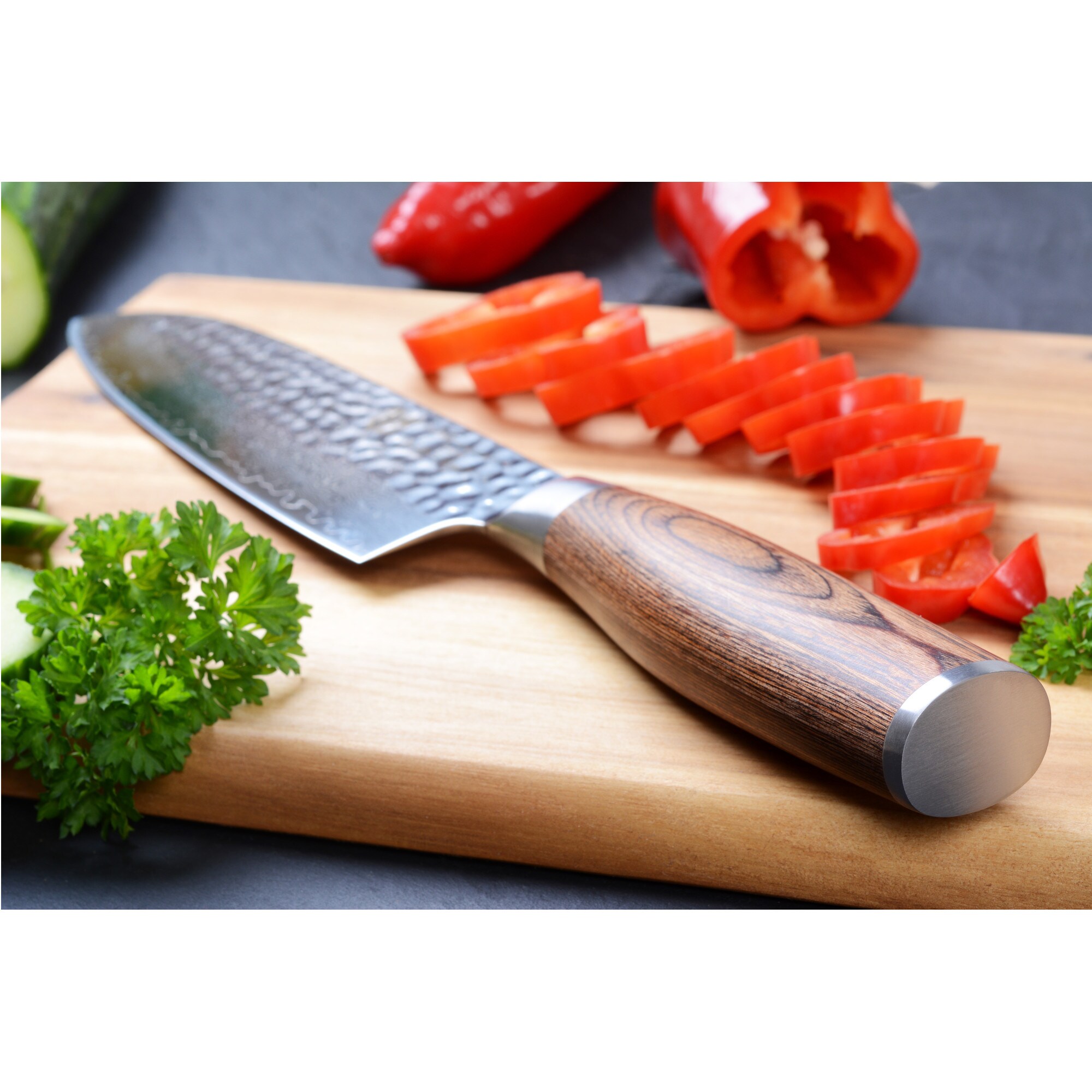 GRÄWE Damastmesser HAMMERSCHLAG