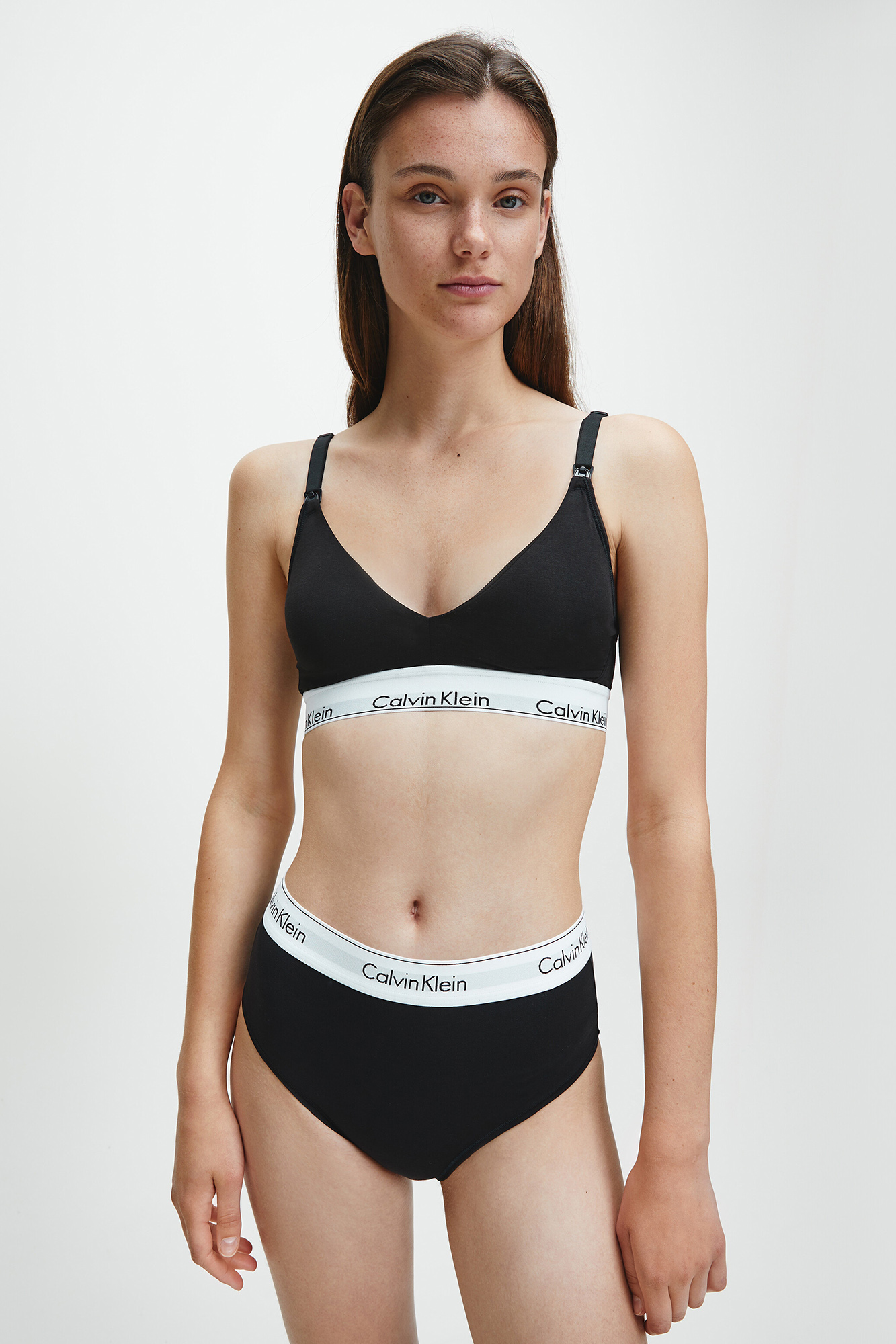 Top de maternidade Calvin Klein em algodão com cós elástico