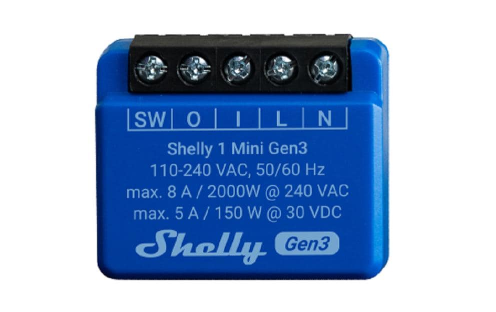 WLAN-Schalter Mini Gen3WLAN-gesteuerter intelligenter Schalter, 1 Kanal, 8 A