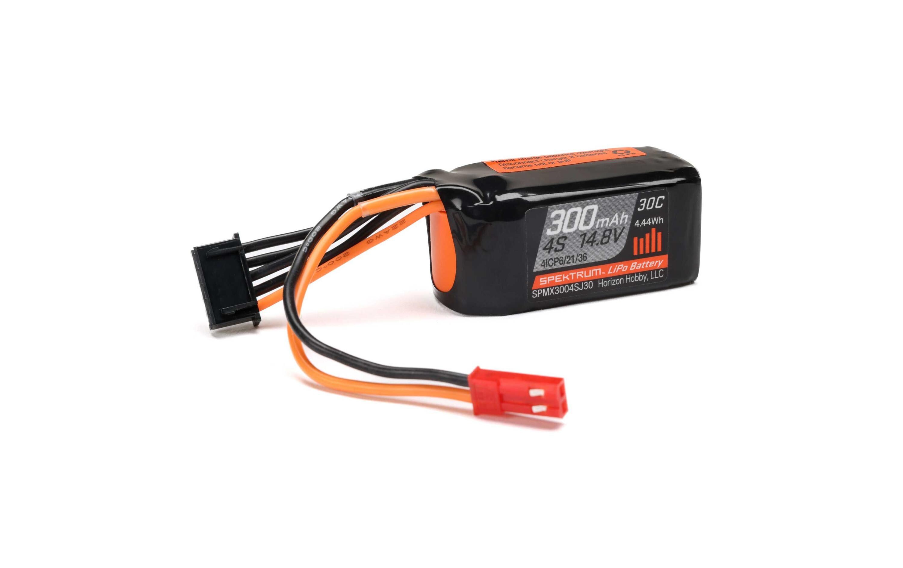RC-Akku LiPo 300 mAh 14.8 V 30CKleiner 4S LiPo Akku mit JST-RCY BEC Stecker für Flugmodelle