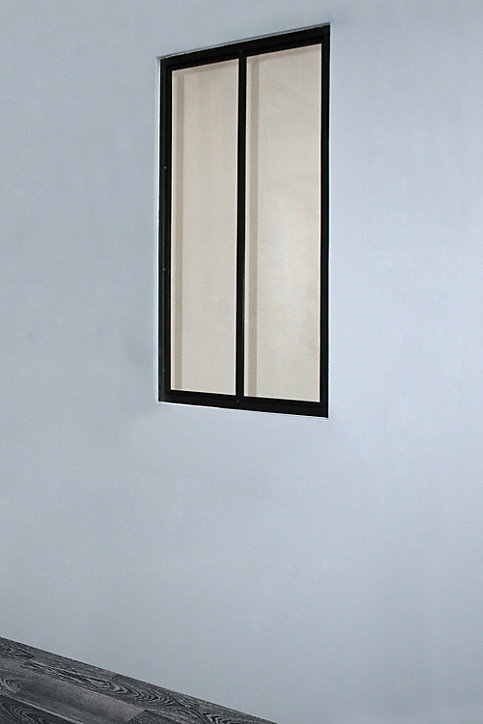 Verrière 2 vitres Opales l.57 x H.105 cm acier noir