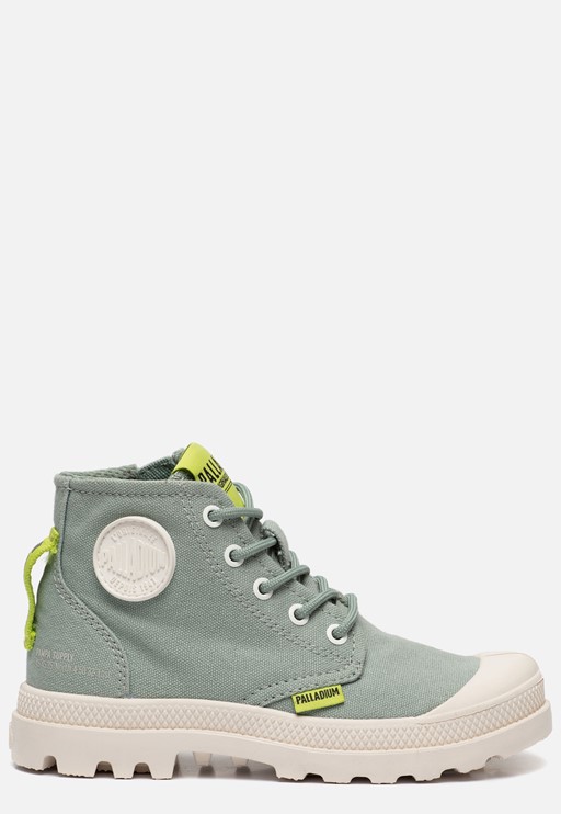 Palladium Veterboots groen Canvas