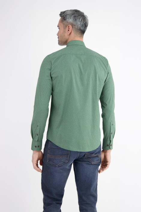 Lerros groene heren overhemd