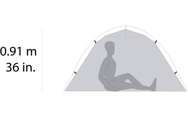 MSR Hubba NX Tent V6 Faltzelt für 1 Person