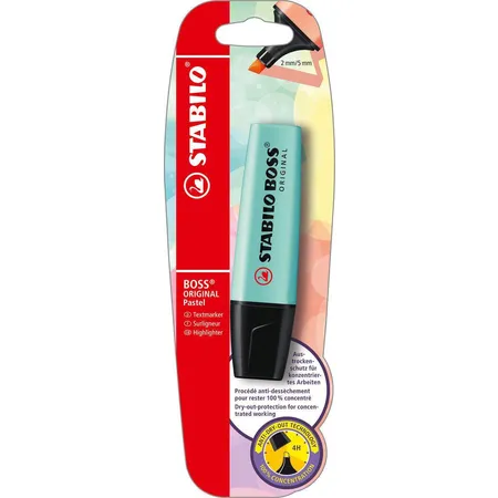 Textmarker - STABILO BOSS ORIGINAL Pastel - Einzelstift - zartes Türkis