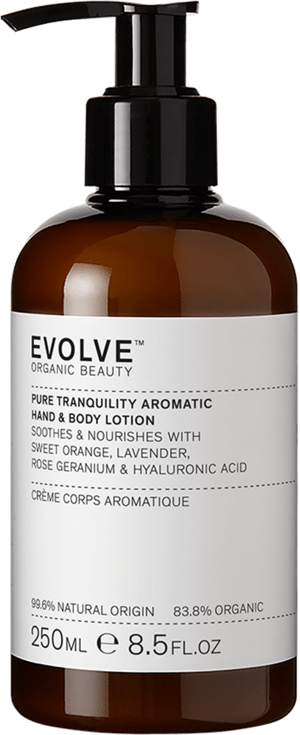 Evolve Organic Beauty  Pure Tranquility Aromatic Hand & Body Lotion, 250 ml