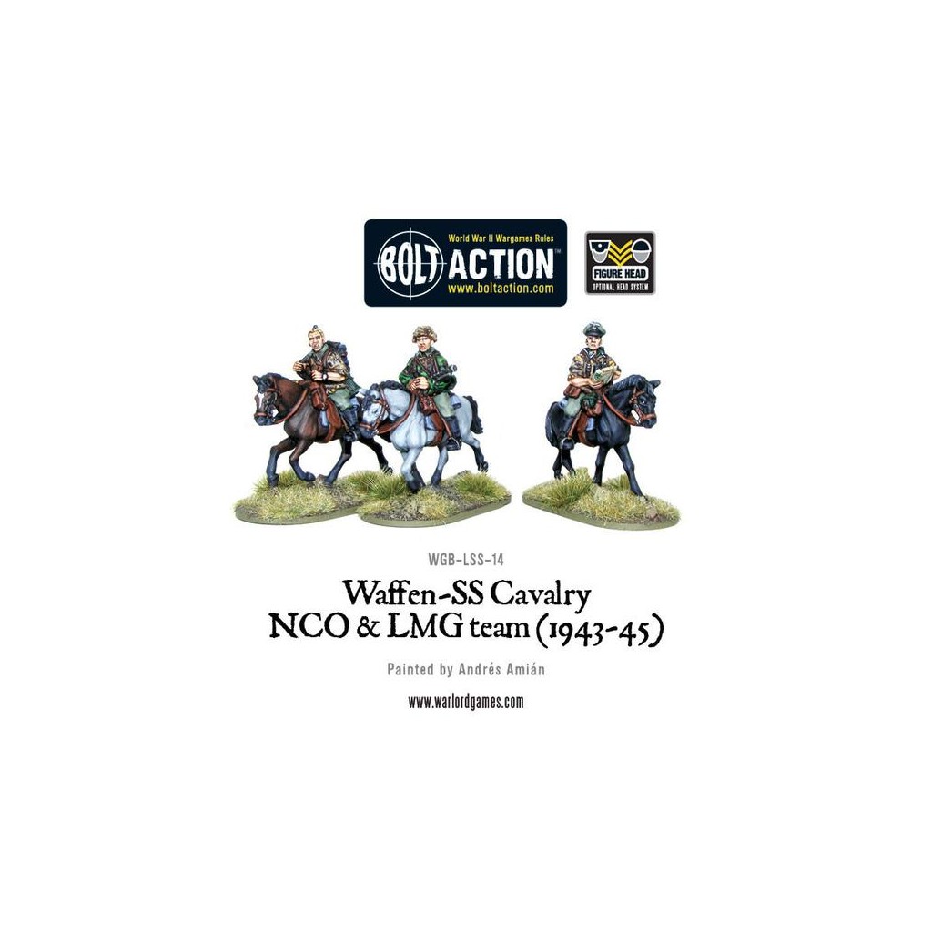 Bolt Action - Waffen SS Cavalry NCO & LMG Team (1942-45)