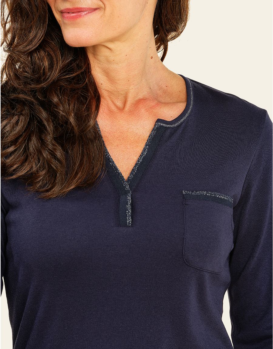 T-shirt jersey marine