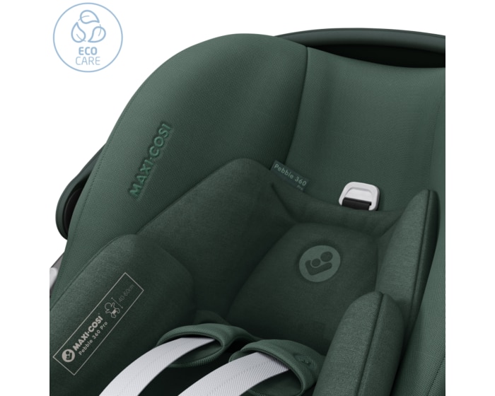 Pebble 360 Pro 0 - 15 M  40 - 87 cm  0 - 13 kg    Innovative SlideTech®-Technologie |    Flache Liegeposition |    Easy-in-Gurt |    G-CELL Seitenaufprallschutz |    FlexiSpin-Drehung mit nur einer Hand |