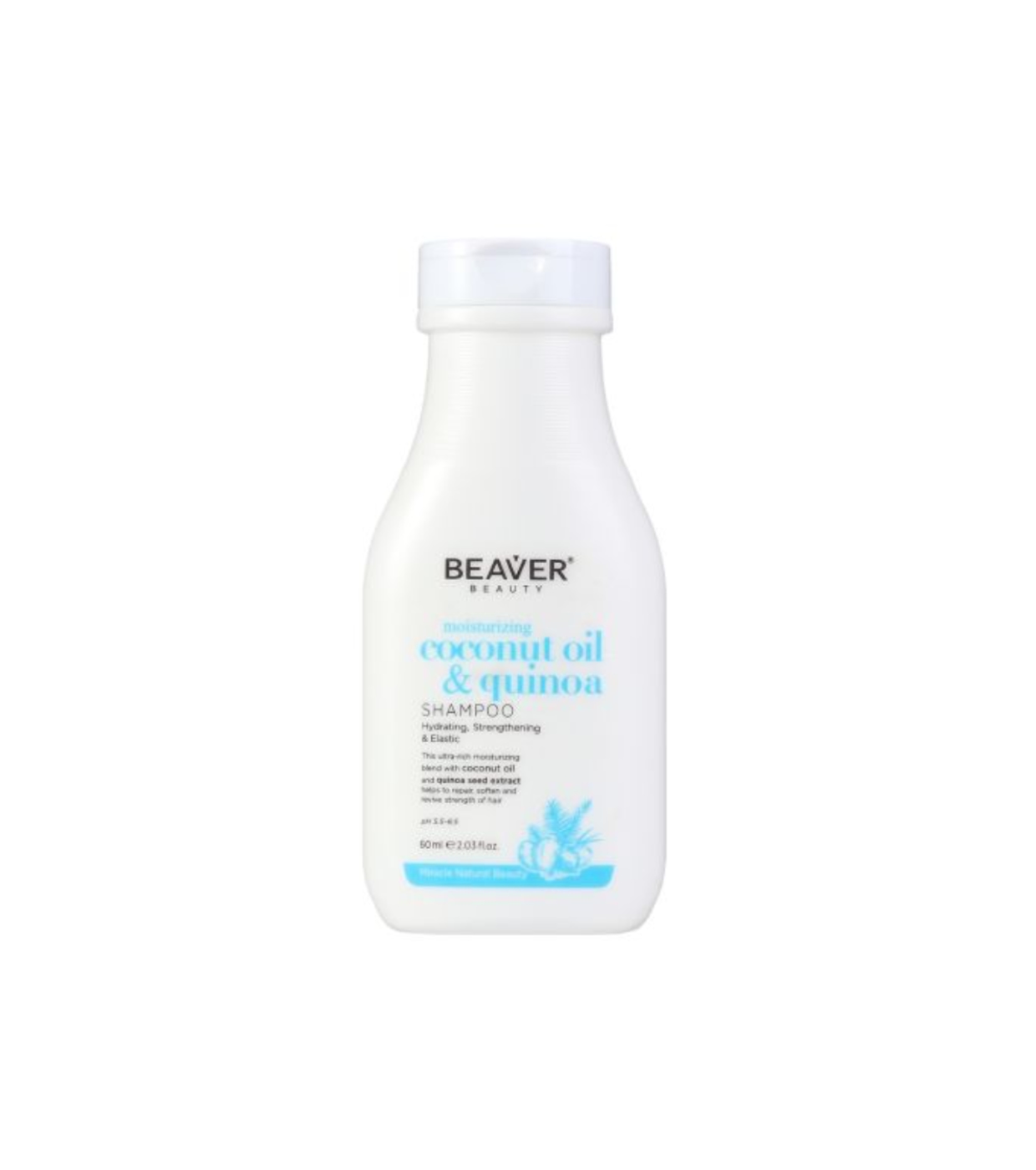 Beaver - *Coconut Oil & Quinoa* - Shampoo hidratante - Tamanho mini