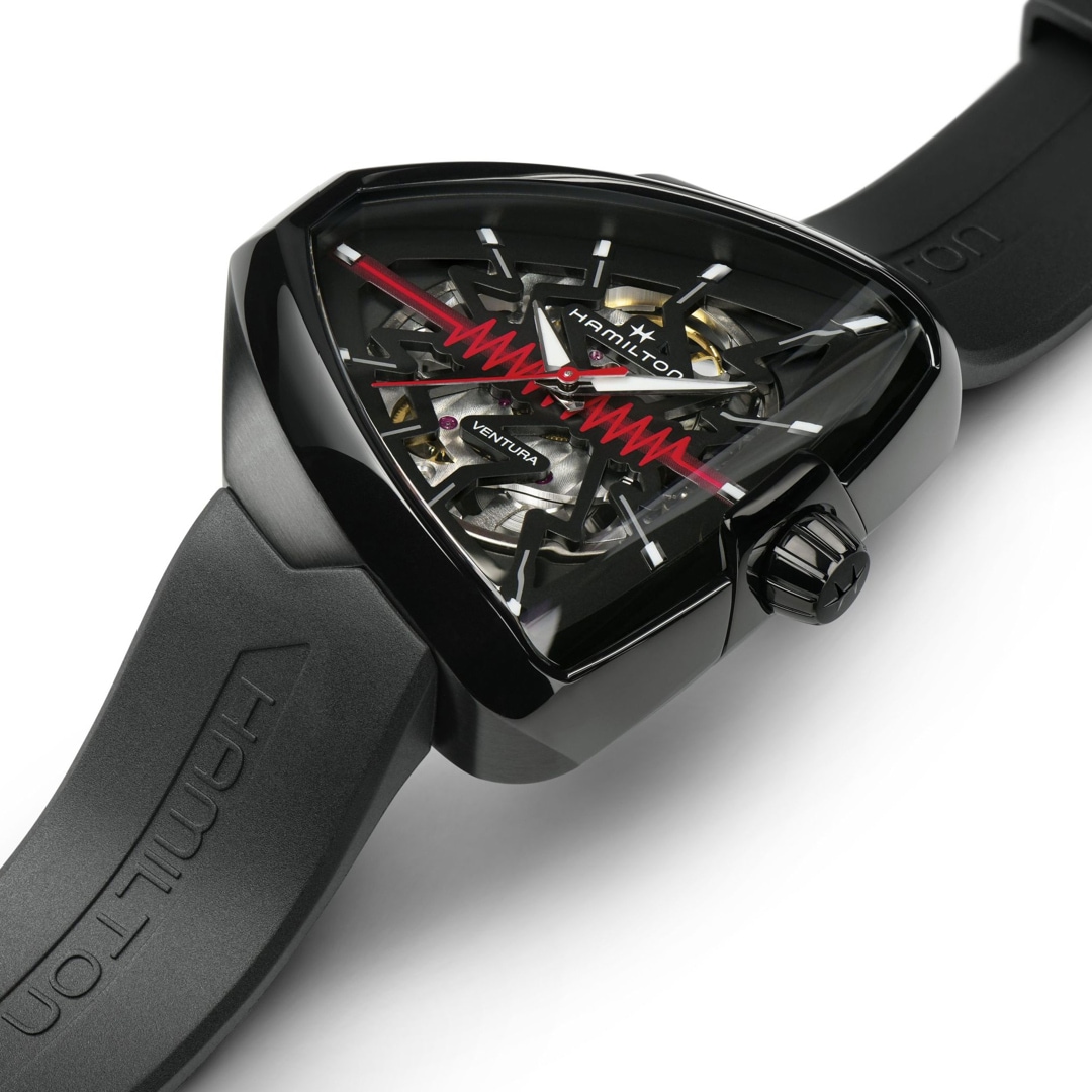 Hamilton Shaped Ventura Elvis80 Skeleton Schwarz