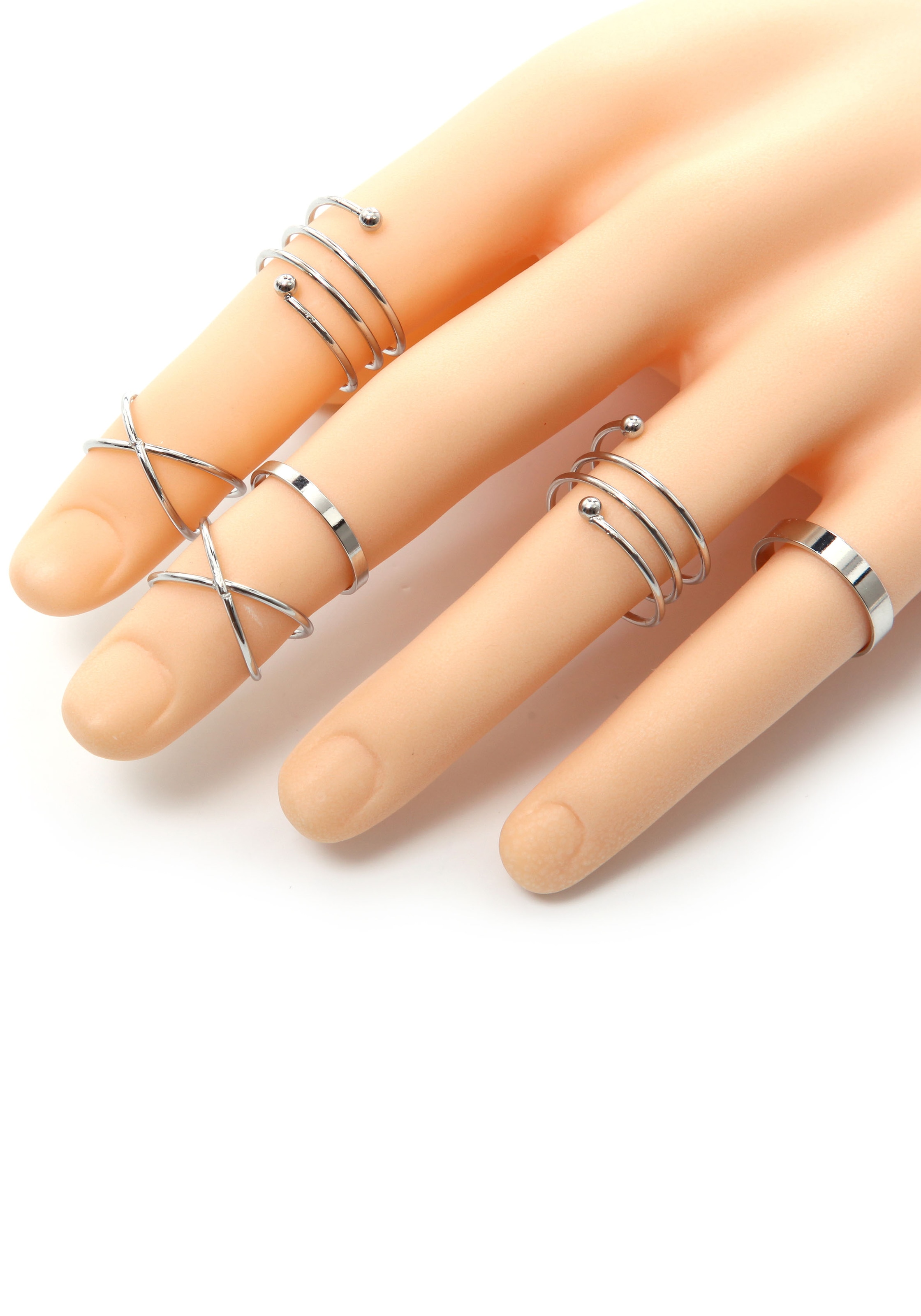 Firetti Ring-Set »im teilweise mehrreihigen Design«