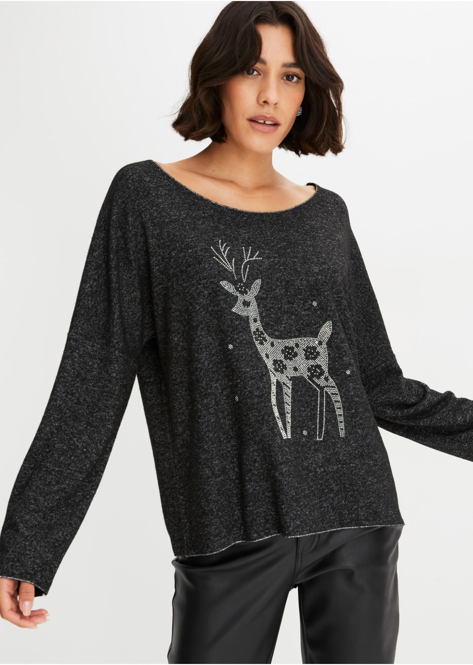 T-shirt avec motif Noël