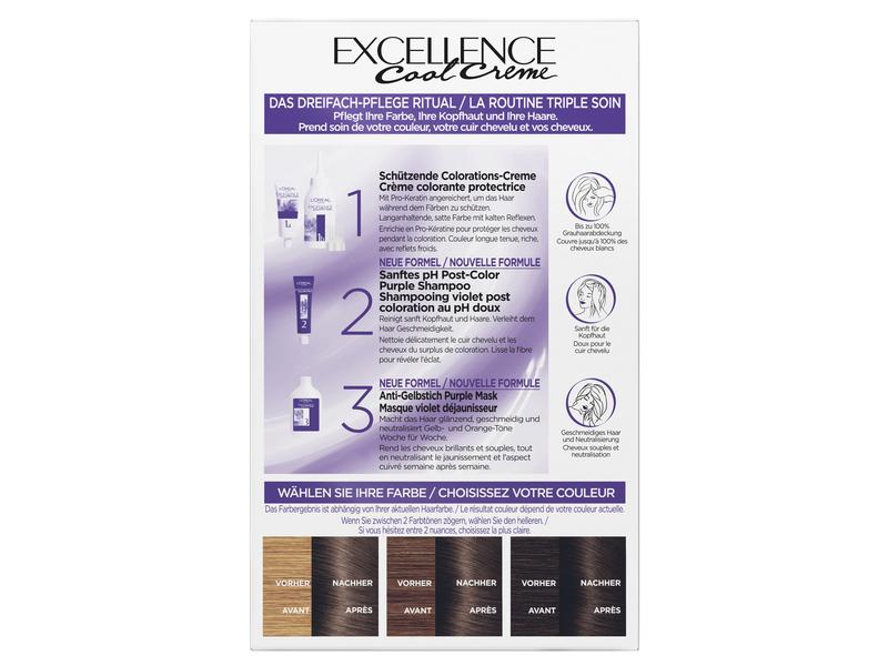 L'Oréal Paris Haarcoloration Cool Crème 6.11 Ultra Kühles D Dauerhafte Haarfarbe mit bis zu 100% Grauhaarabdeckung