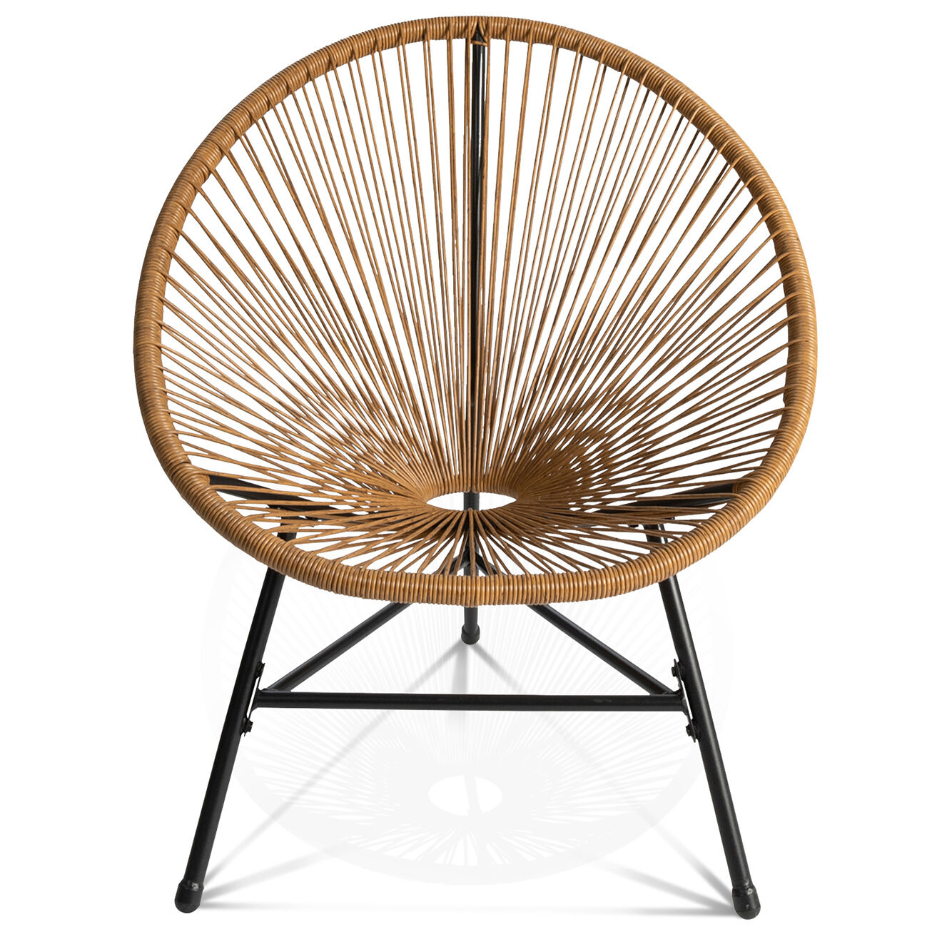 Pratik Garden Salon de jardin 2 places cuba beige/noir