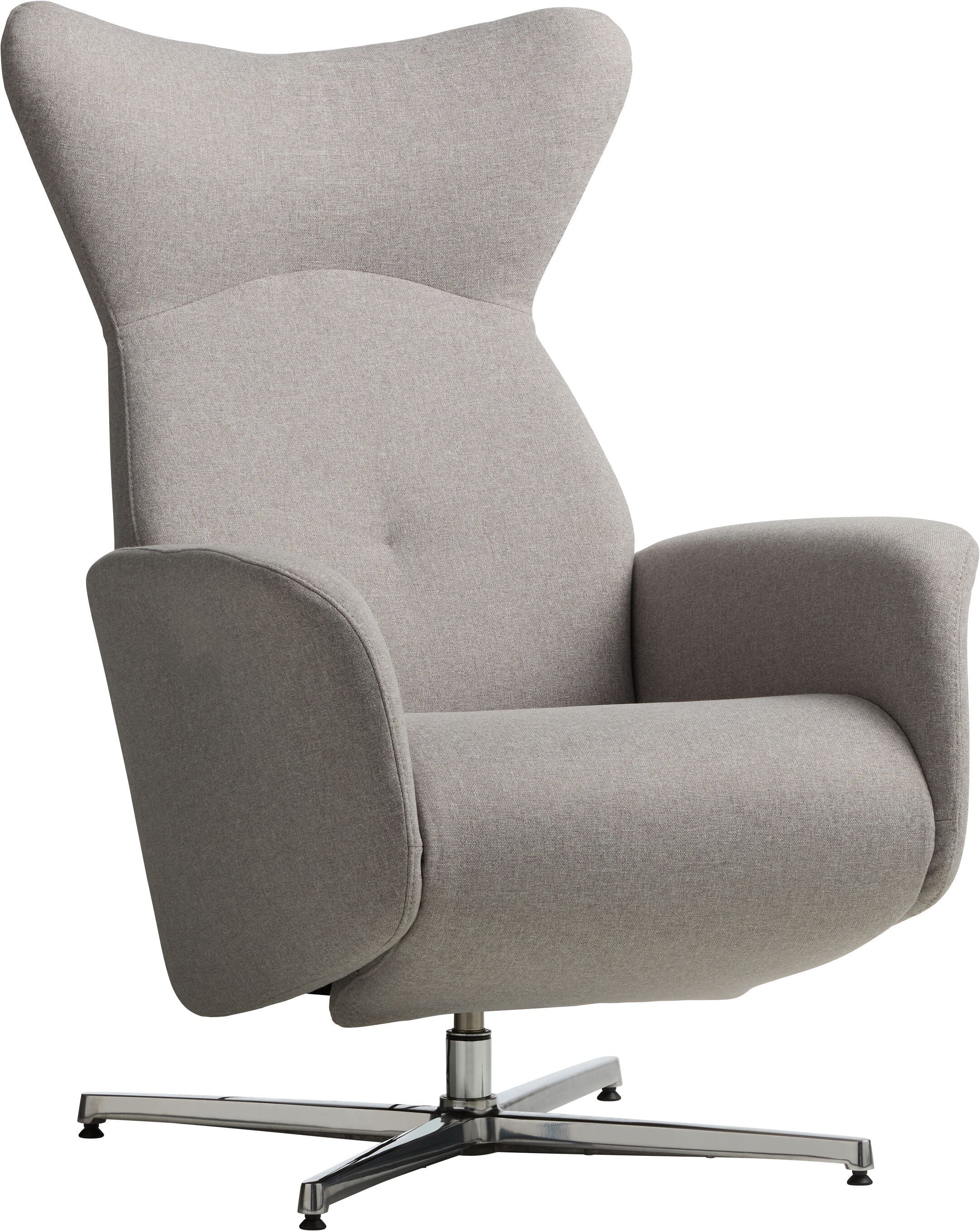 ASCAN Relaxsessel - Hellgrau / B: 76.0 cm x T: 78.0 cm x H: 114.0 cm