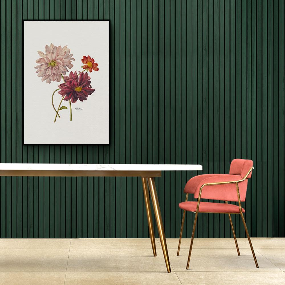 Walljar poster ingelijst - Dahlia Poster ingelijst - 40 x 60 cm